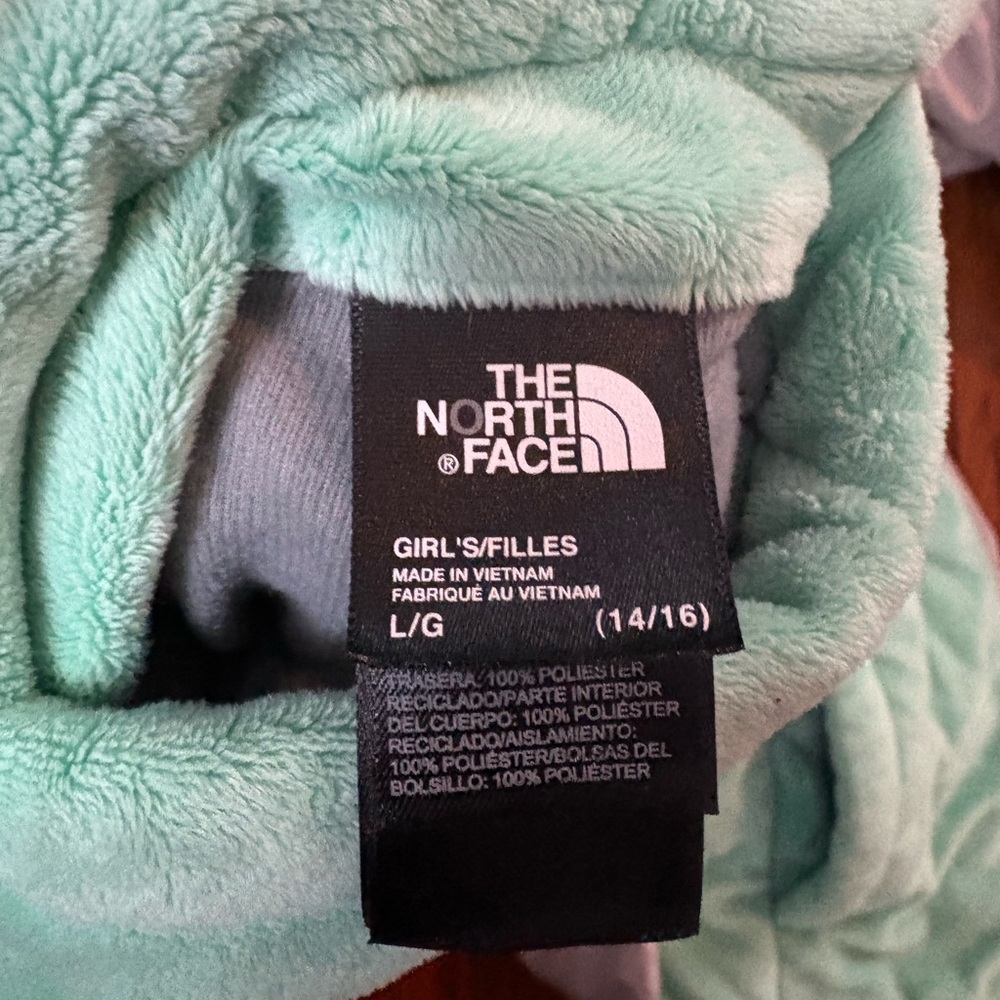 The North Face Mint Green Fleece Jacket - Picture 3 of 3